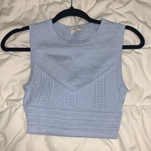 Aritzia Babaton Pointelle Cropped tank